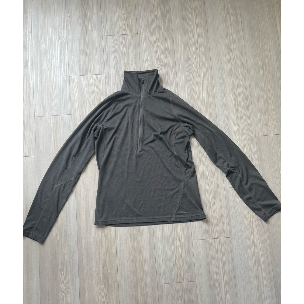 Columbia Women's Gray Size Small Quarter Zip Pullover Long Sleeve Running